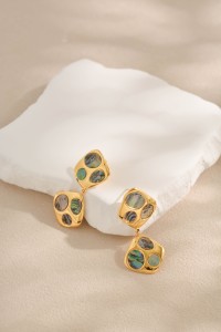 colored stone earrings